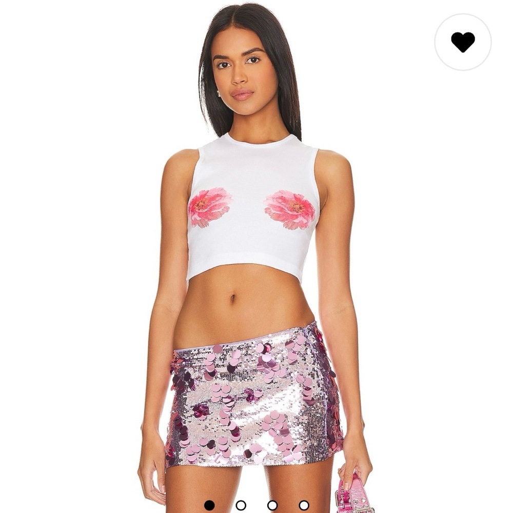 Lovers + Friends Flower Cropped Tank